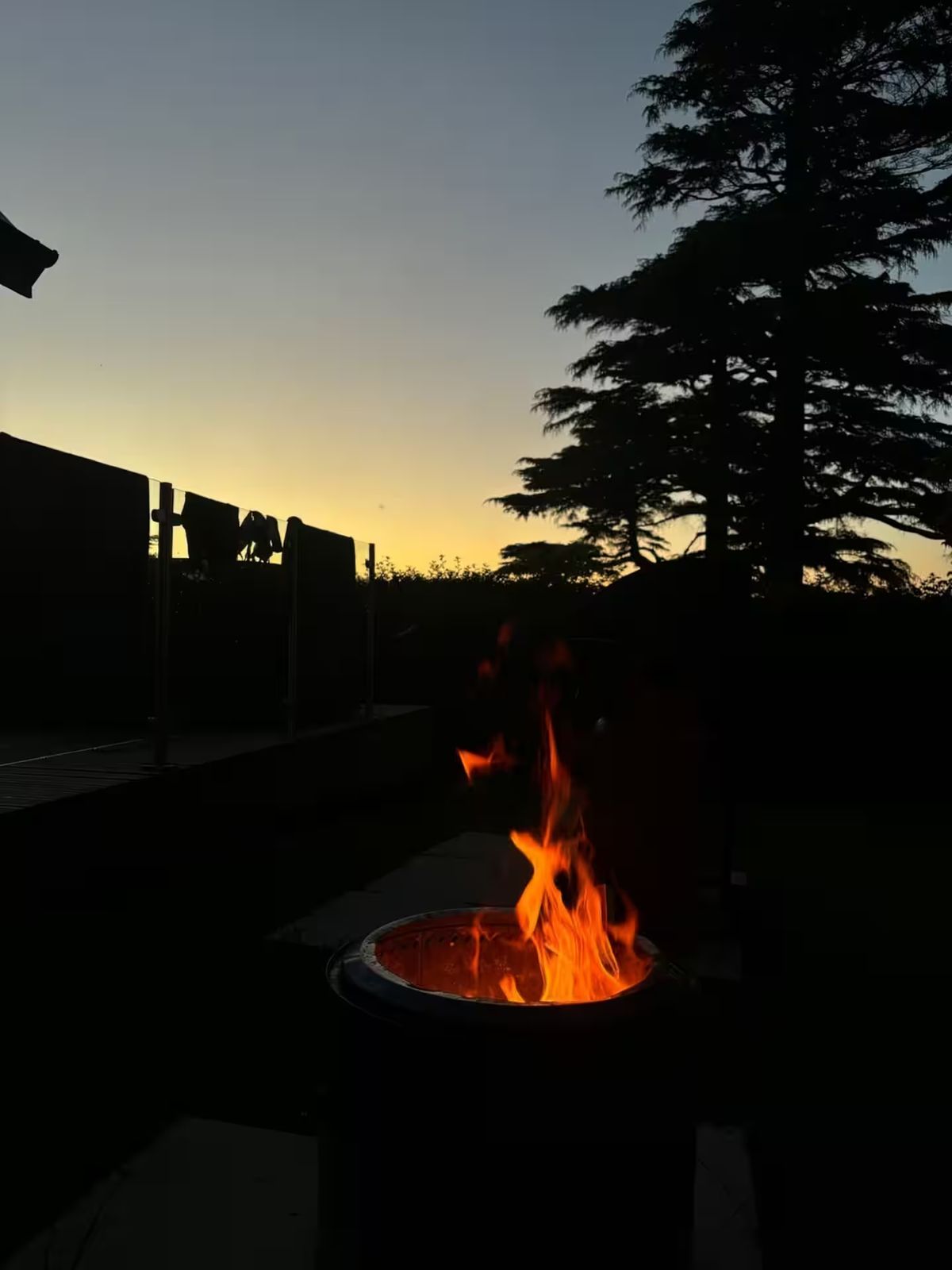 Firepit at Sunset