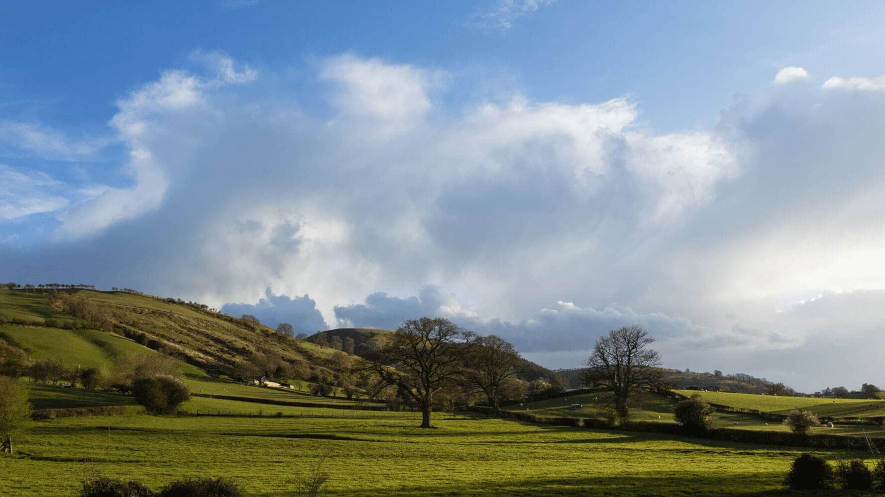 Directions leading to Pentrenant Hall in Churchstoke, Wales